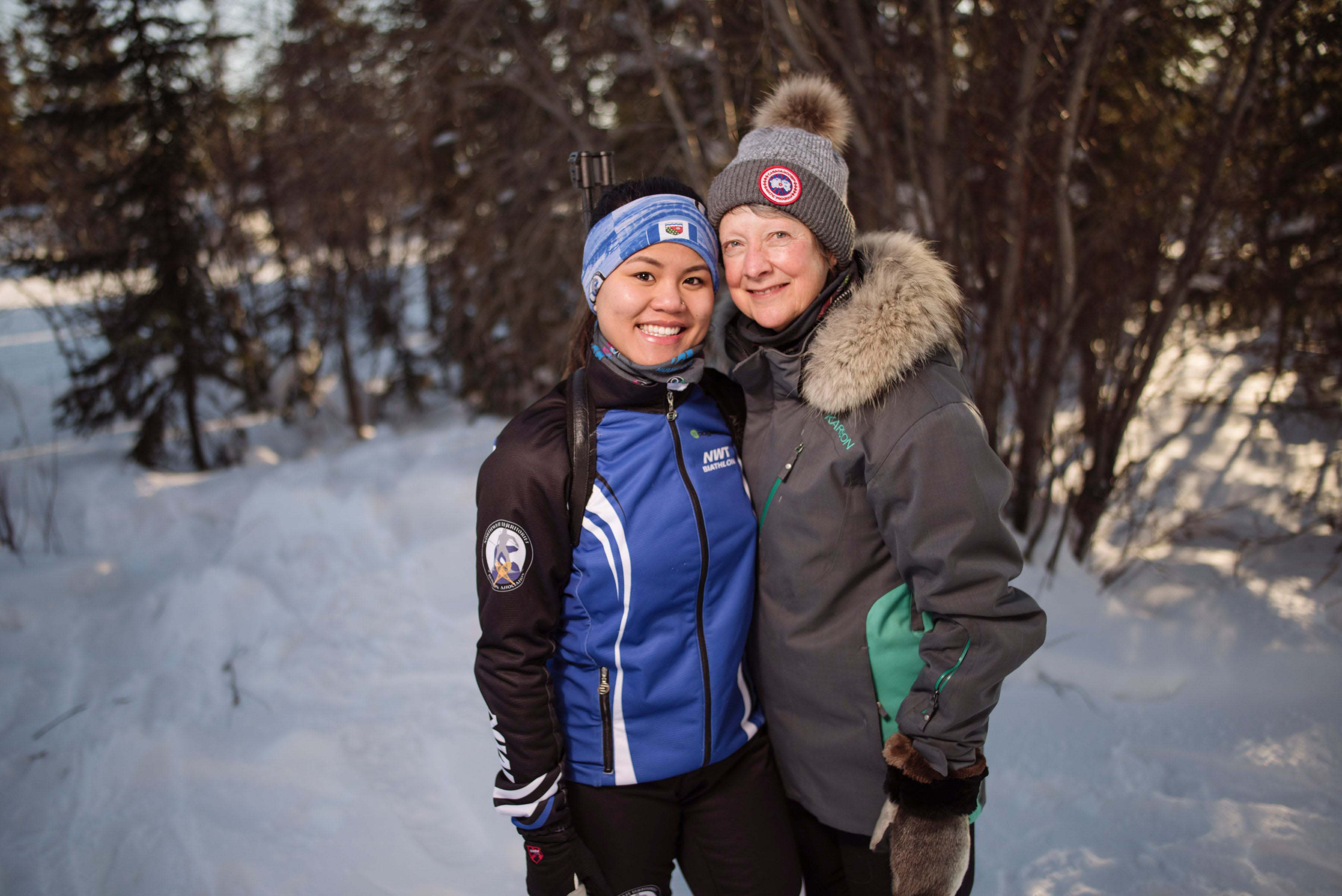 Two women outdoors