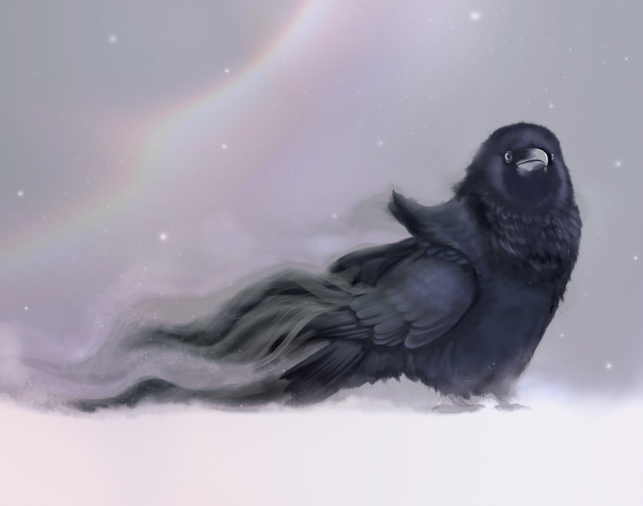 “The Raven” – Digital Painting – 22.67” x 18.67”