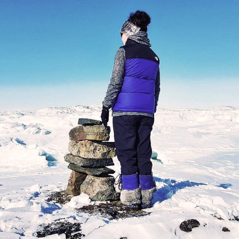 Carmen pictured in Nunavut