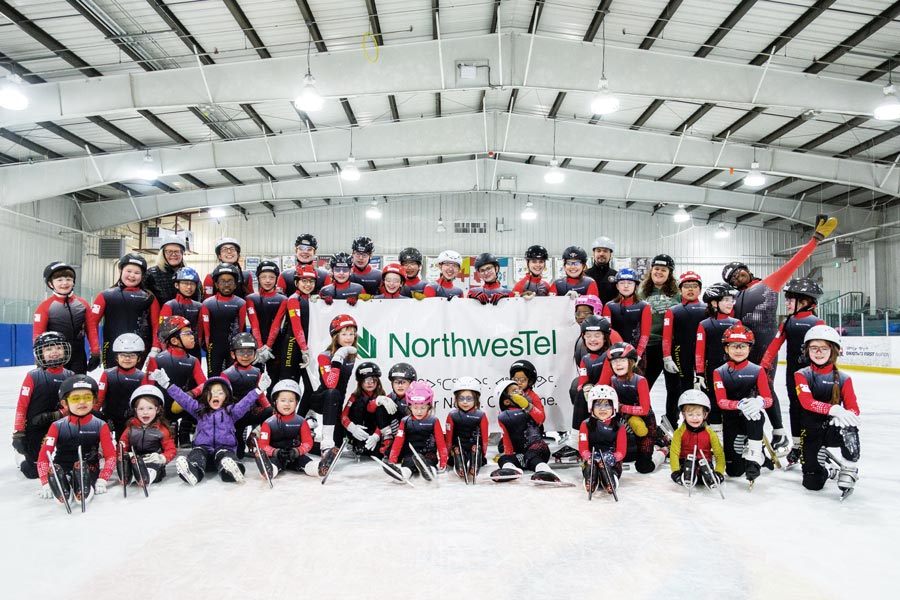 Iqaluit Speed Skating Club team photo