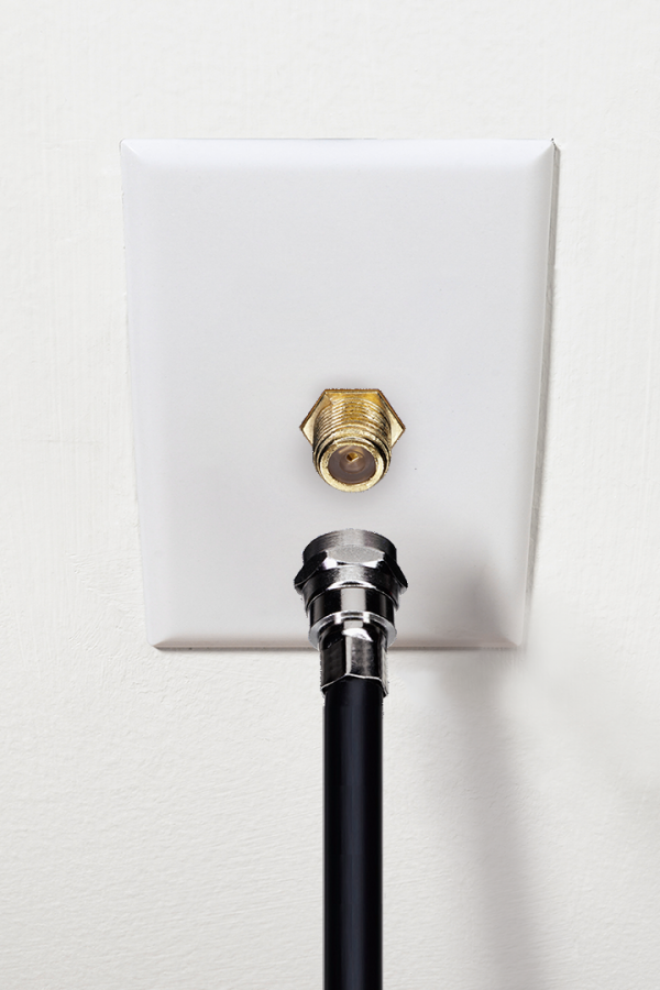 Coaxial Cable Wall Outlet