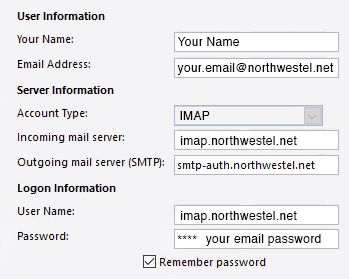 Outlook Mail Settings