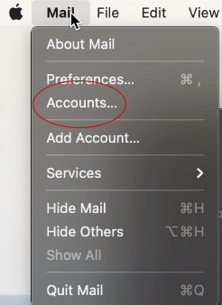 Mac Mail Email Settings