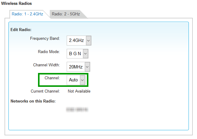 Wifi Radios Section