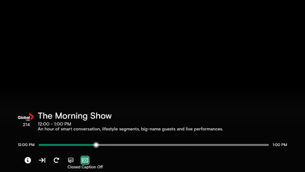 Fire TV closed captioning