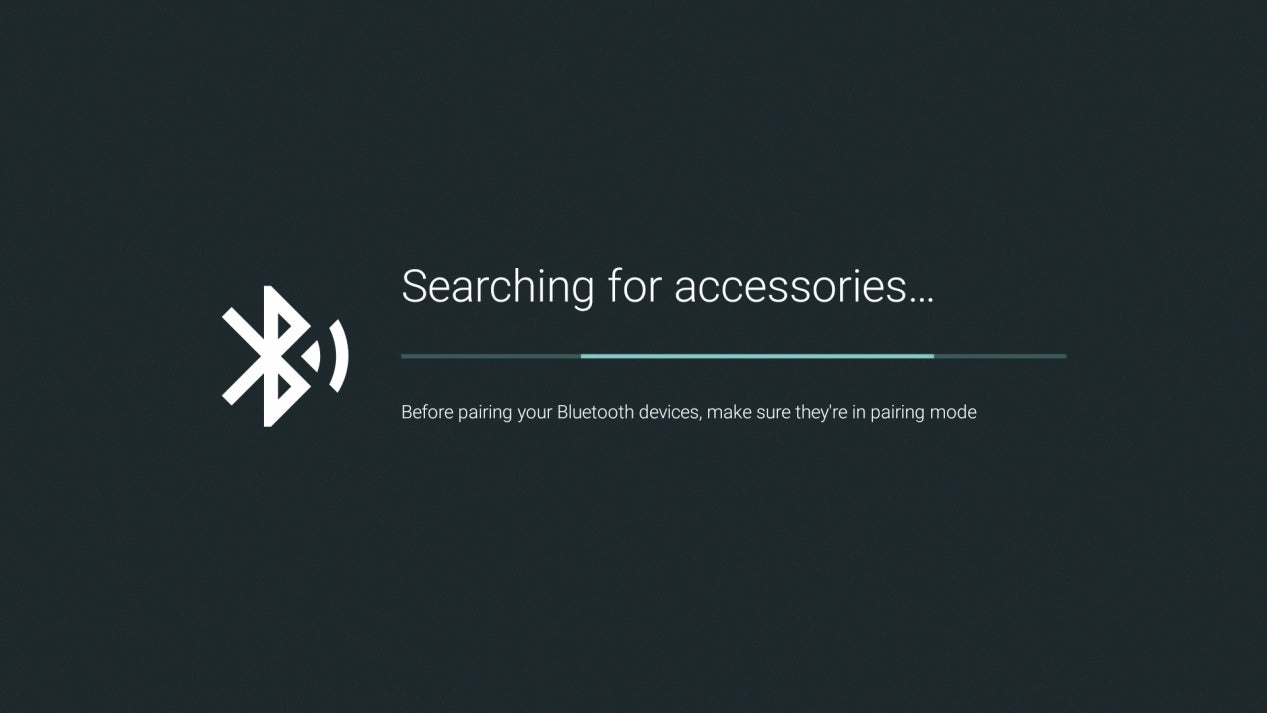 Searching for accessories through Bluetooth on TV Plus