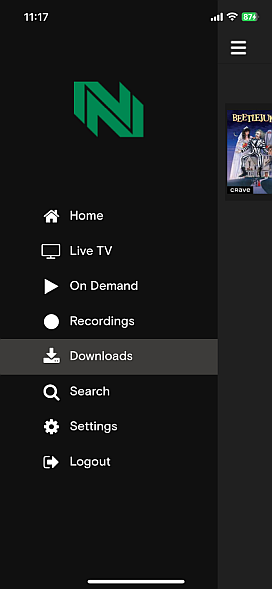 TV Plus app downloads section